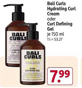 Bali Curls Hydrating Curl Cream oder Curl Defining Gel