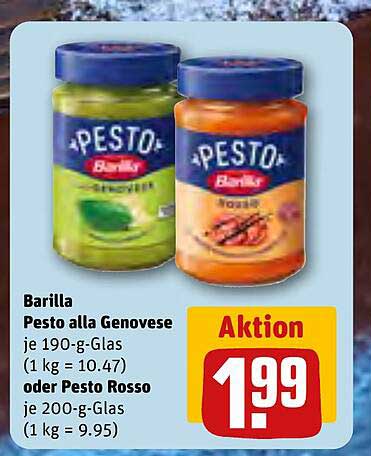 Barilla Pesto alla Genovese oder Pesto Rosso