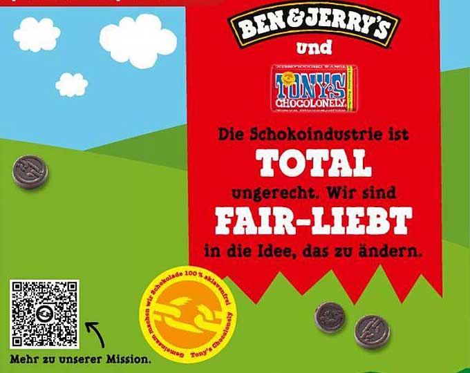 Ben & Jerry's und Tony's Chocolonely