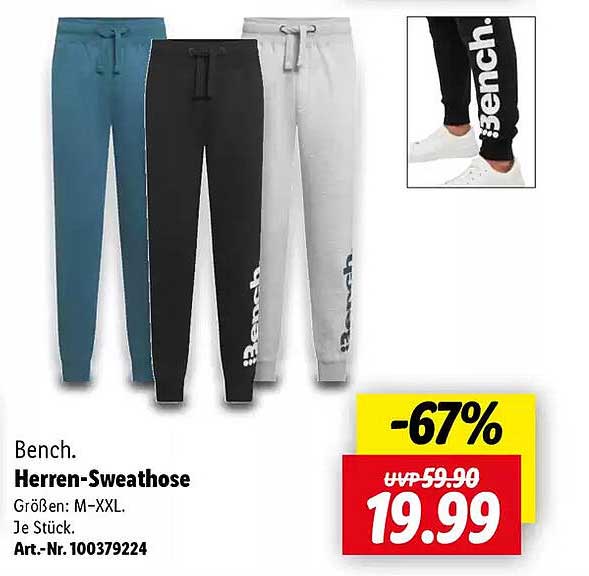 Bench. Herren-Sweathose