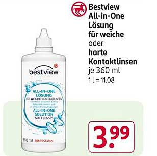 Bestview All-in-One Lösung für weiche oder harte Kontaktlinsen