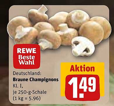 Braune Champignons Kl. I