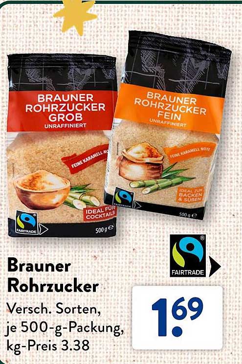 Brauner Rohrzucker