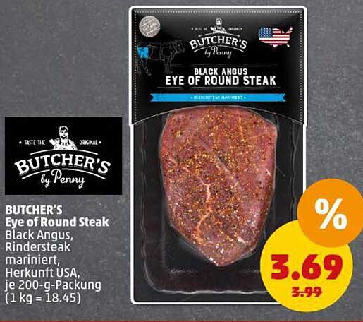 BUTCHER'S Eye of Round Steak