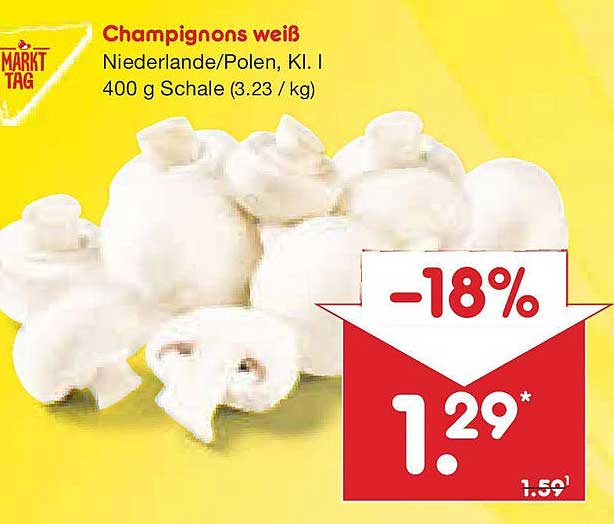 Champignons weiß