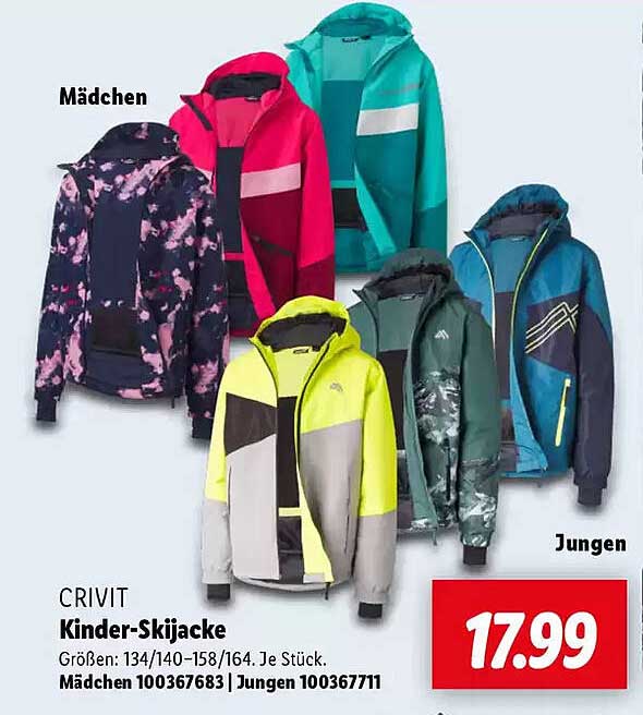 CRIVIT Kinder-Skjacke