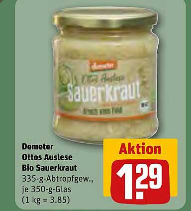 Demeter Ottos Auslese Bio Sauerkraut