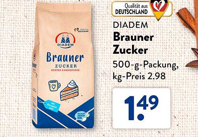 DIADEM Brauner Zucker