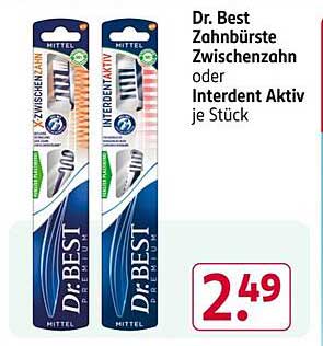 Dr. Best Zahnbürste Zwischenzahn oder Interdent Aktiv