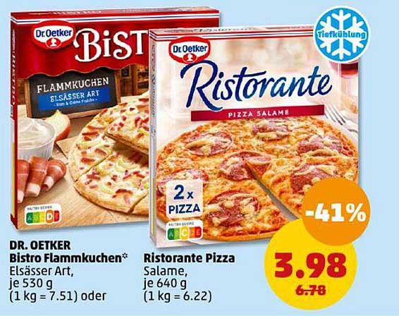 Dr. Oetker Bistro Flammkuchen  
Ristorante Pizza Salame