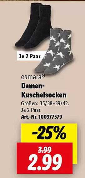 esamara® Damen-Kuschelsocken