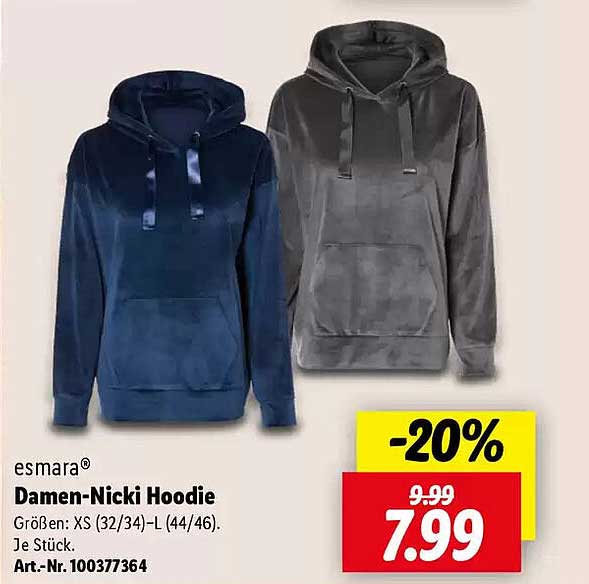 esmará® Damen-Nicki Hoodie