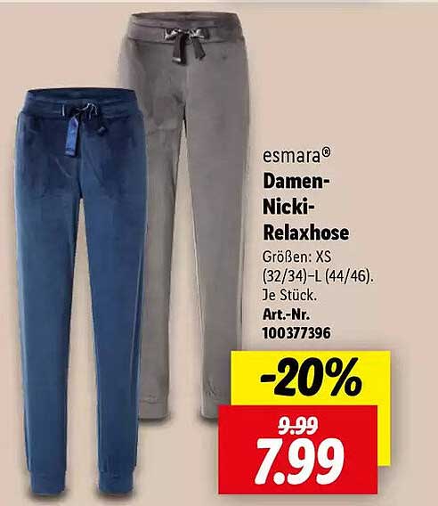 esmara® Damen-Nicki-Relaxhose