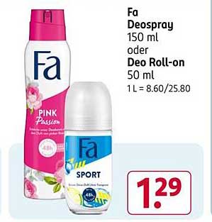 Fa Deospray oder Deo Roll-on