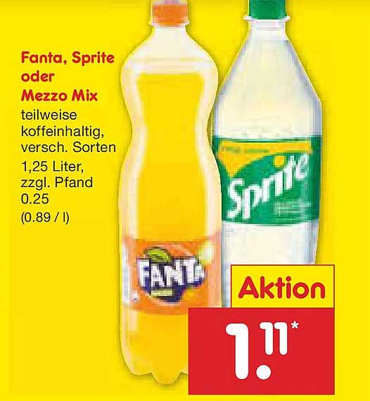 Fanta, Sprite oder Mezzo Mix