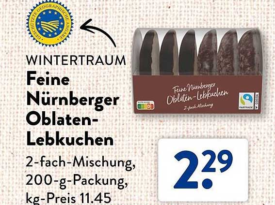 Feine Nürnberger Oblaten-Lebkuchen