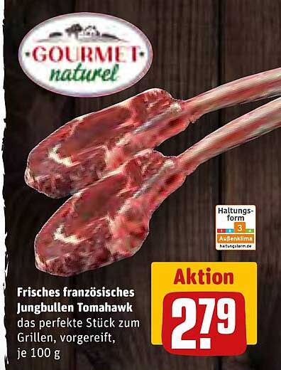 Frisches französisches Jungbullen Tomahawk