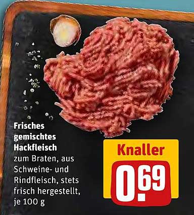 Frisches gemischtes Hackfleisch