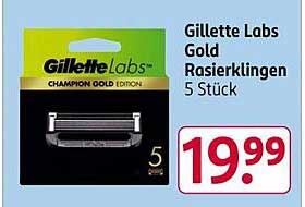 Gillette Labs Gold Rasierklingen 5 Stück