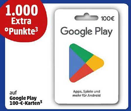 Google Play 100€-Karten