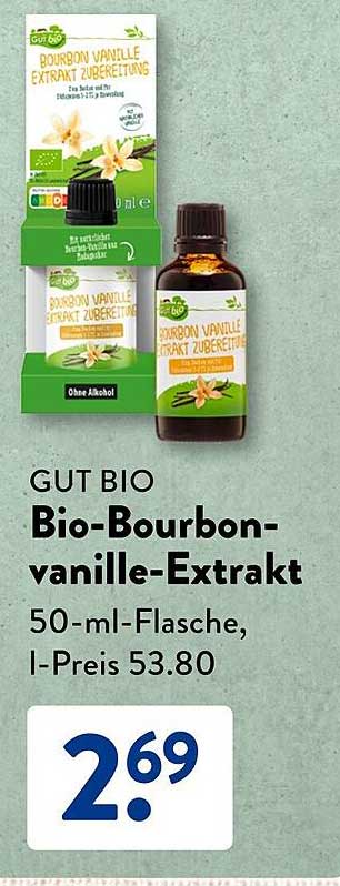 GUT BIO Bio-Bourbon-vanille-Extrakt