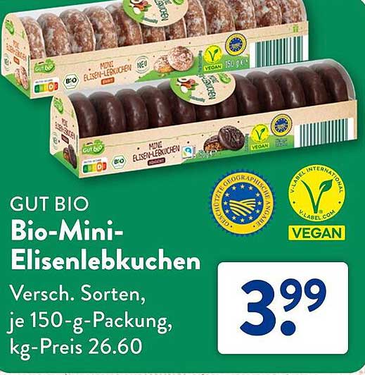 GUT BIO Bio-Mini-Elisenlebkuchen