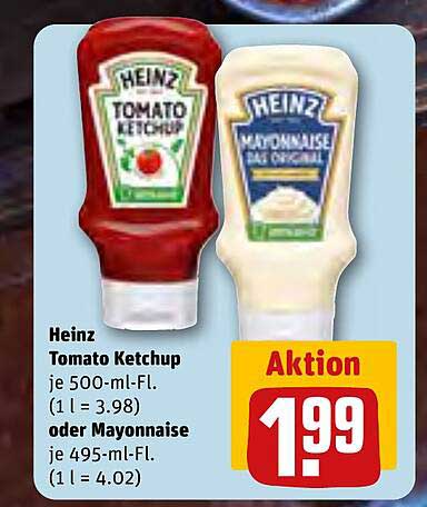 Heinz Tomato Ketchup oder Mayonnaise