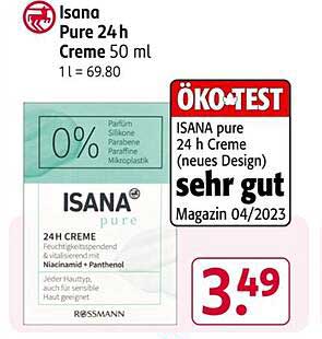 ISANA pure 24 h Creme