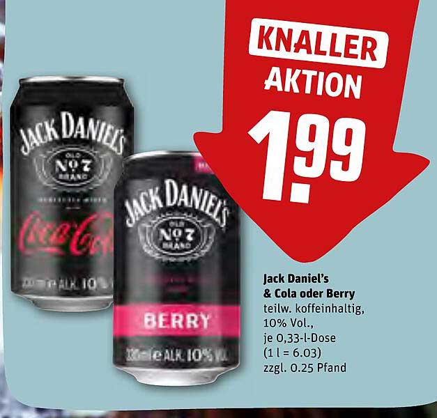 Jack Daniel’s & Cola oder Berry