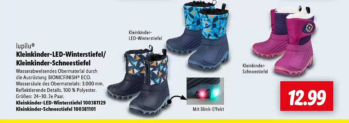 Kleinkinder-LED-Winterstiefel/ Kleinkinder-Schneestiefel