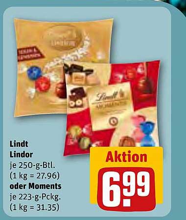 Lindt Lindor oder Moments