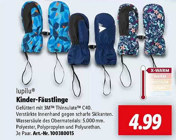 lupilu® Kinder-Fäustlinge