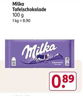 Milka Tafelschokolade