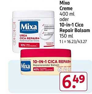 Mixa Creme oder 10-in-1 Cica Repair Balsam