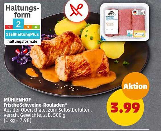 MÜHLENHOF Frische Schweine-Rouladen*