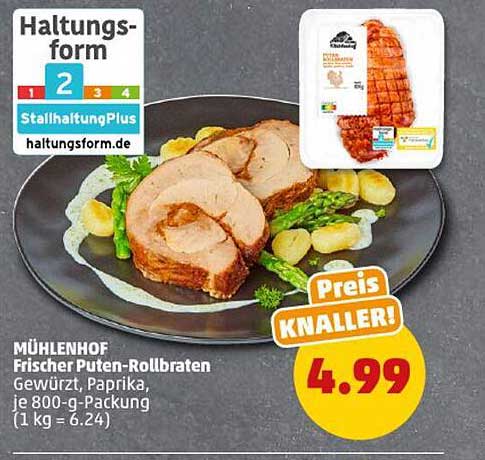 MÜHLENHOF Frischer Puten-Rollbraten