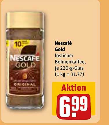 Nescafé Gold löslicher Bohnenkaffee