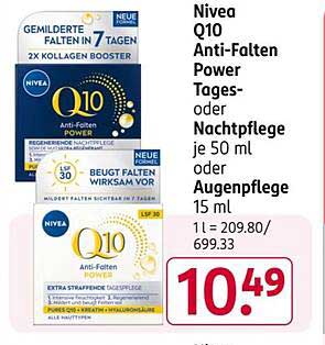 Nivea Q10 Anti-Falten Power Tages- oder Nachtpflege