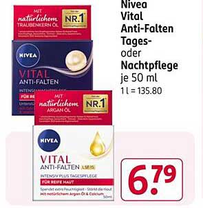 Nivea Vital Anti-Falten Tages- oder Nachtpflege