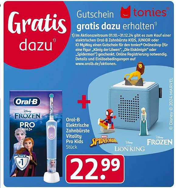 Oral-B Elektrische Zahnbürste Vitality Pro Kids