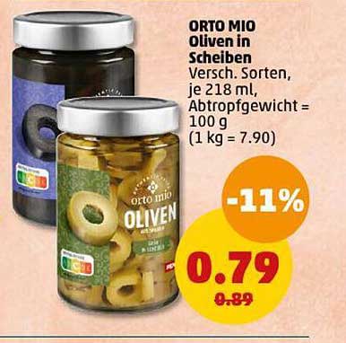 ORTO MIO Oliven in Scheiben