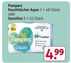 Pampers Feuchttücher Aqua oder Sensitive