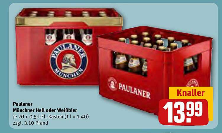 Paulaner Münchner Hell oder Weißbier