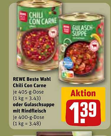 REWE Beste Wahl Chili Con Carne