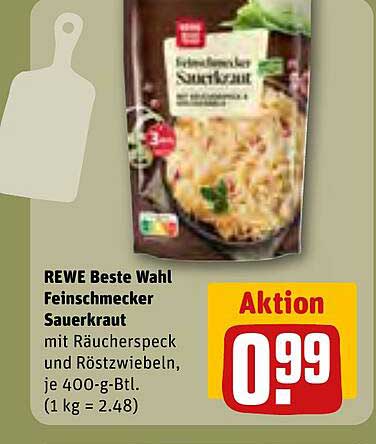 REWE Beste Wahl Feinschmecker Sauerkraut