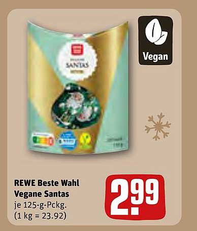 REWE Beste Wahl Vegane Santas