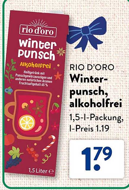 RIO D'ORO Winterpunsch, alkoholfrei