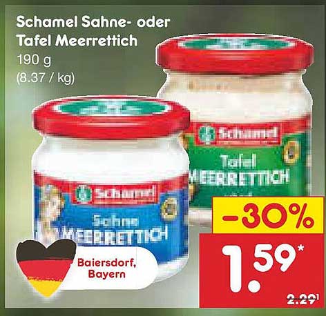 Schamel Sahne- oder Tafel Meerrettich