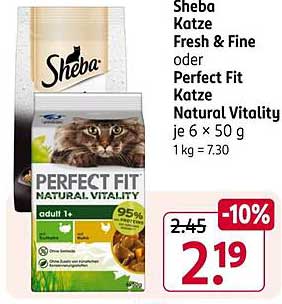 Sheba Katze Fresh & Fine oder Perfect Fit Katze Natural Vitality