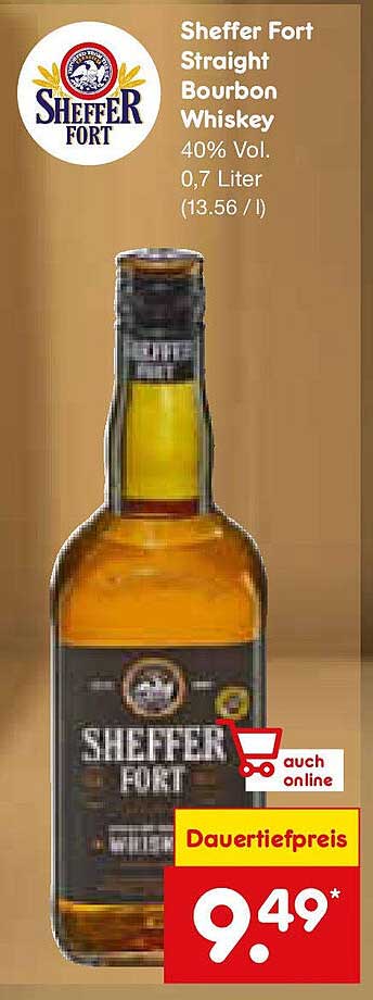 Sheffer Fort Straight Bourbon Whiskey